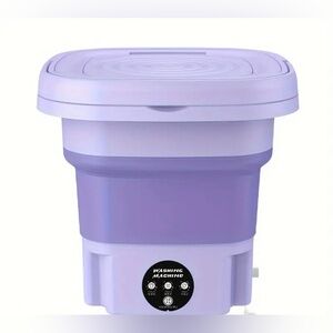 Collapsible portable mini washing machine